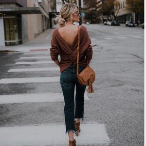 Vici twist back sweater